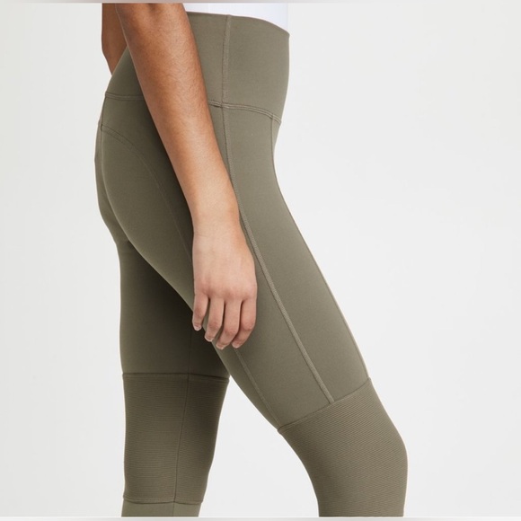 Alo Yoga High Waist Avenue Leggings Yoga Pants Olive Branch Green - Picture 3 of 12
